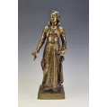 19C French Bronze Sculpture Jean Louis Gregoire ( 1840-1890 ) La Charite