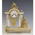 19C French Marble Gilt Bronze Clock Tiffany & Co