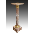 19C French Marble Gilt Bronze Pedestal