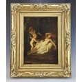 19C French Oil Painting N.Diaz School