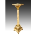 19C French Onyx Gilt Bronze Pedestal