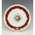 19C Imperial Russian Porcelain Plate Service of The Order Alexander Nevsksy