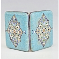 19C Russian Gilt Silver Enamel Cigarette Case