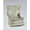 19C Russian Gilt Silver Salt Throne Ovchinnikov