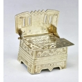 19C Russian Gilt Silver Salt Throne