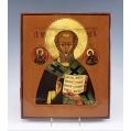 19C Russian Orthodox Kovcheg Icon St.Nicholas The Wonderworker