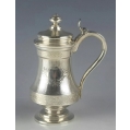 19C Russian Silver Engraved Tankard 1869