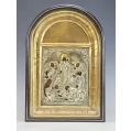 19C Russian Silver Icon The Joy to All Who Sorrow in Kiot