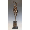 Antique French Bronze Sculpture of Fortuna by L. V. Robert ( 1821-1824 )