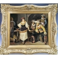 Antique French Painting George Appert ( 1850 - 1934 ) Musketeers