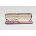Antique Russian 84 Silver-Gilt Cloisonné Enamel Cigarette Holder, Case