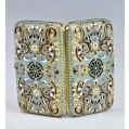 Antique Russian Gilt Silver Enamel Cigarette Case
