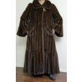 Beautiful French Wild Mink Long Coat Louis Ferraud