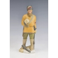 Early Soviet Russian Porcelain Figurine of Partisans
