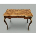Exceptional French Louis XV Style Marquetry Center Table, 19th Century
