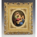 Fine 19C German KPM Porcelain Plaque Madonna Della Seggiola