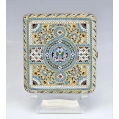 Fine 19C Russian Gilt Silver Cloisonne Enamel Cigarette Case P. Ovchinnikov