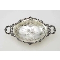 Fine 19C Russian Silver Repousse Basket