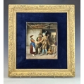 Fine Antique German KPM Porcelain Plaque Hunters Signed Sotheby's