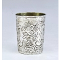 Large 18C Russian Silver Beaker Cup