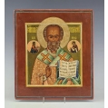 Large 19C Russian Orthodox Icon St.Nicholas The Wonderworker