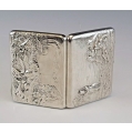 Large 19C Russian Silver Cast Cigarette Case