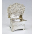 Large 19C Russian Silver Salt Throne1250