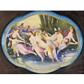 Large Antique 19C Royal Vienna Porcelain Plaque Signed