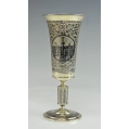 Large Early 19C Imperial Russian Silver Niello Goblet