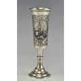 Large Early 19C Russian Silver Niello Flute Cup