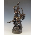 Large Fine 19C French Bronze Statue After Michel Claude Clodion ( 1738-1814 )