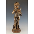 Large Fine 19C French Bronze Statue Auguste Moreau ( 1834-1917 )