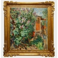 Large Oil Painting Max Birshtein Russian/Ukrainian ( 1914-2000 ) Lilac 1946