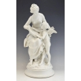 Lrg Antique French Bisquit Porcelain Sevres Sculpture Mathurin Moreau(1822-1912)
