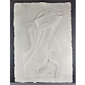 Mihail Chemiakin (Russian, b. 1943) Methaphisical Bust Cast Paper Sculpture 1988 Signed