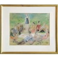 Original Prince Paul Alexis Arapoff ( Russian 1904-1948 ) Painting