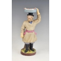 Rare 19C Russian Gardner Porcelain Figurine The Fish Seller