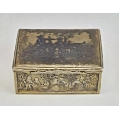 Rare Large 18C Imperial Russian Gilt Silver Niello Snuff Box 1762