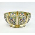Superb Imperial Russian Silver-Gilt Plique-à-Jour Enamel Bratina Bowl by Khlebnikov