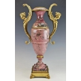Superior 19C Russian Empire Ormolu Mounted Rhodonite Vase