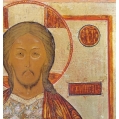 18C Antique Russian Icon Christ Pantocrator image 3