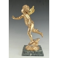 19C Antique French Gilt Bronze Sculpture E.Bouret ( 1833-1906 )E.Colin&Cie Paris image 4