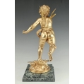 19C Antique French Gilt Bronze Sculpture E.Bouret ( 1833-1906 )E.Colin&Cie Paris image 5
