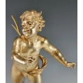 19C Antique French Gilt Bronze Sculpture E.Bouret ( 1833-1906 )E.Colin&Cie Paris image 9