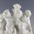 19C Antique French Sevres Biscuit Porcelain Group Figurine Cherubs image 2