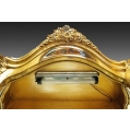 19C Antique Giltwood Louis XIV Vernis Martin Curio Vitrine Cabinet image 3