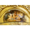 19C Antique Giltwood Louis XIV Vernis Martin Curio Vitrine Cabinet image 10