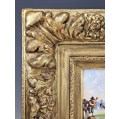 19C Antique Pair Continental Porcelain H/P Plaques image 1