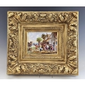 19C Antique Pair Continental Porcelain H/P Plaques image 10