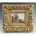 19C Antique Pair Continental Porcelain H/P Plaques image 15